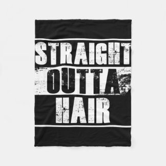 Bald Head Bald Bald Head Gift  Fleece Blanket