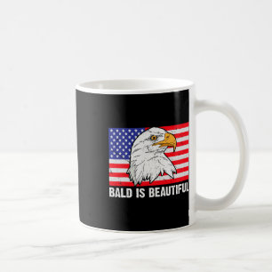 Bald Is Beautiful 4th Of July Independence Day Bal Coffee Mug