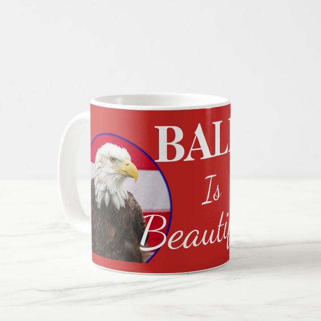 Bald Is Beautiful Coffee Mug (Front Left)