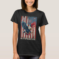 Bald Is Beautiful Eagle Usa Flag Patriotic 4th Of 