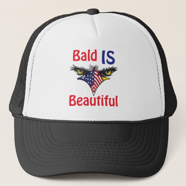 Bald is Beautiful  - style 2 Trucker Hat (Front)
