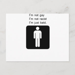 bald man postcard