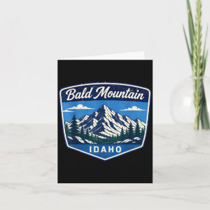 Bald mountain idaho mountain hiking outdoor card