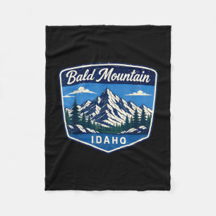 Bald mountain idaho mountain hiking outdoor fleece blanket