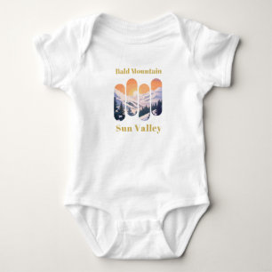 Bald Mountain ski - Sun Valley Baby Bodysuit