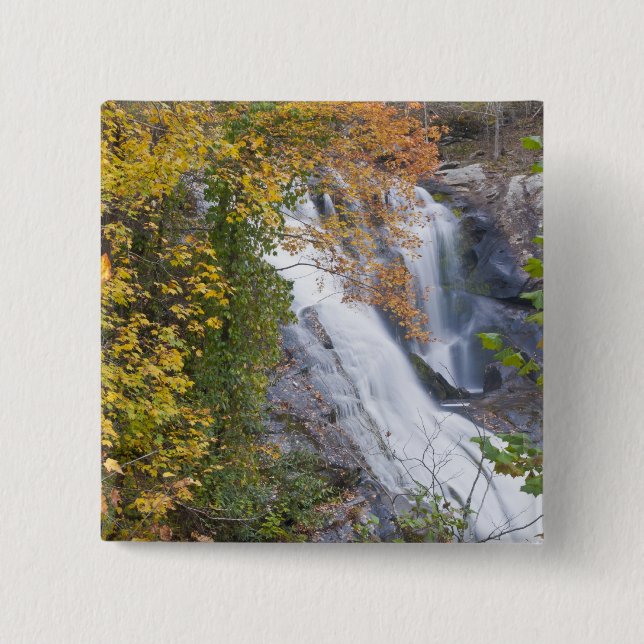 Bald River Falls 2 Inch Square Button (Front)