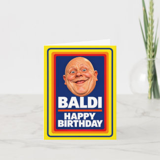 Baldi – Funny Bald Head Birthday Card