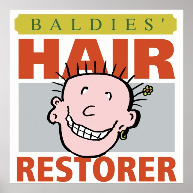 Baldies Hair Restorer Poster (Front)