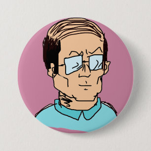baldness 3 inch round button