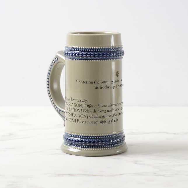Baldur's Gate 3 Inspired Beer Stein (Front Left)