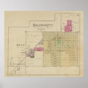 Baldwin City, Douglas County, Kansas Poster