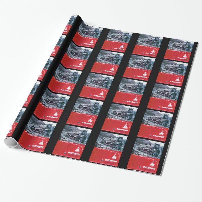 Baldwin Locomotive S-2 PRR Steam Turbine Wrapping Paper (Unrolled)