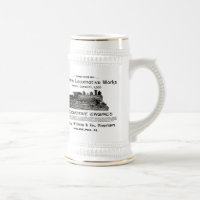Baldwin Locomotive Works 1895 Beer Stein