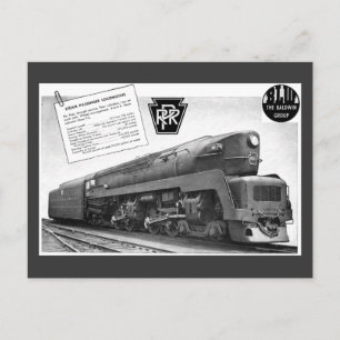 Baldwin-Pennsylvania Railroad T-1 Steam Locomotive Postcard