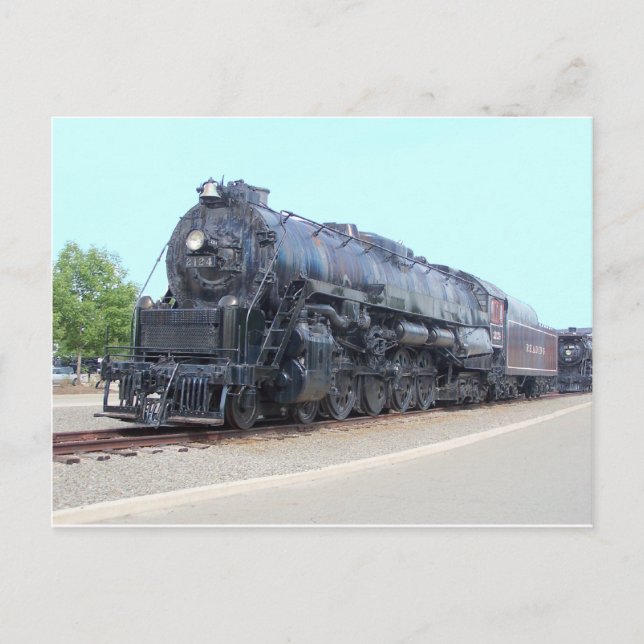 Baldwin- Reading Railroad Locomotive 2124 Postcard (Front)