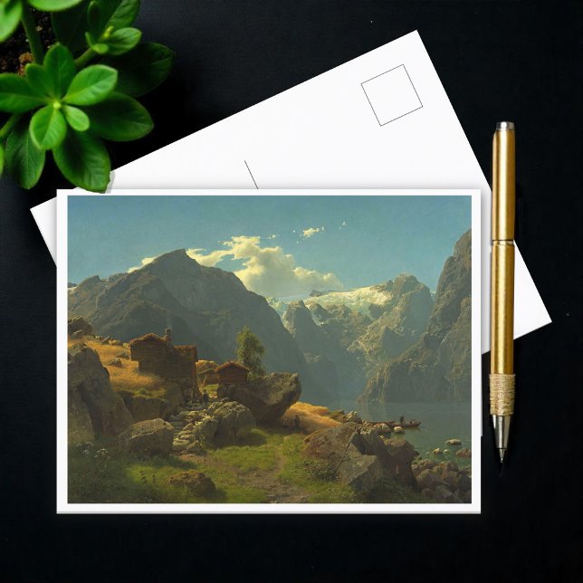 Bale beach, Hans Fredrik Gude Postcard (Creator Uploaded)
