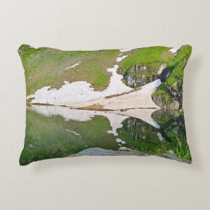 Balea Lake Alpine Landscape - Wild Nature Romania Accent Pillow