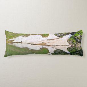 Balea Lake Alpine Landscape - Wild Nature Romania Body Pillow