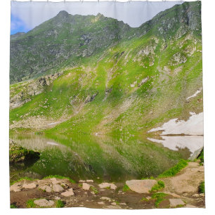 Balea Lake Mountain Slope – Romania Alpine Print