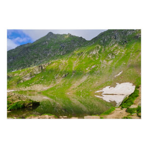 Balea Lake Mountain Slope – Romania Alpine Print