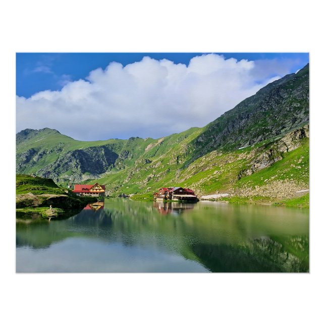 Balea Lake Reflection – Carpathian Alpine Print (Front)