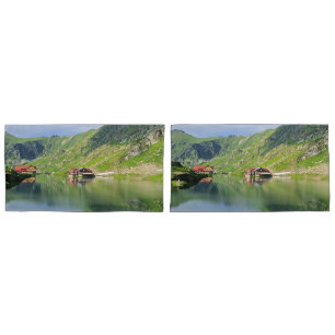 Balea Lake Reflection – Carpathian Alpine Print Pillowcase