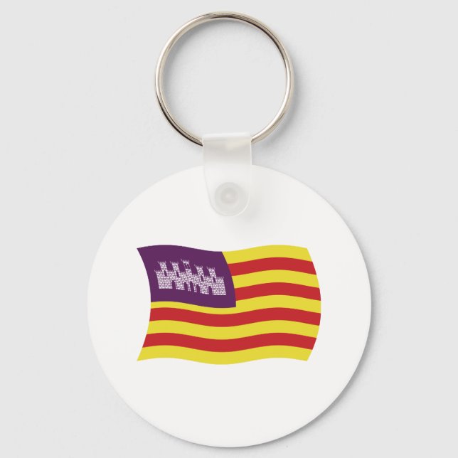 Balearic Islands Flag Keychain (Front)