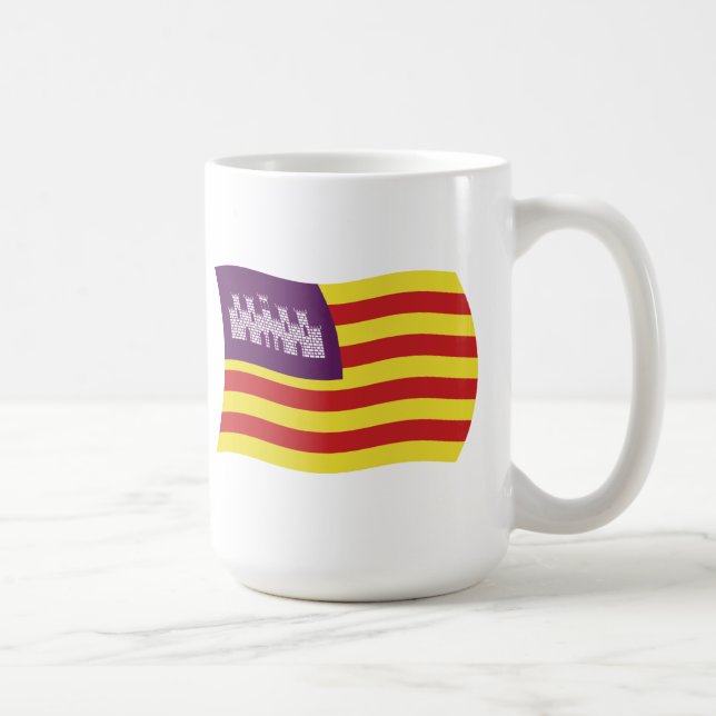 Balearic Islands Flag Mug (Right)