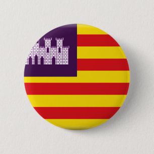 Balearic Islands (Spain) Flag 2 Inch Round Button
