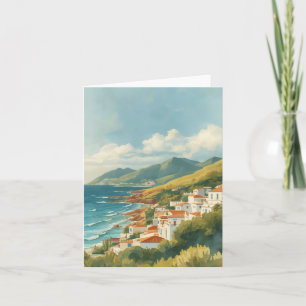 Balearic Islands Vintage French Riviera Travel Card