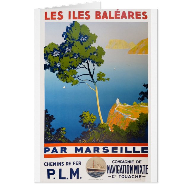 Balearic Islands Vintage French Travel (Front)
