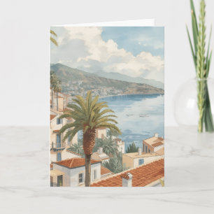 Balearic Islands Vintage French Travel Card