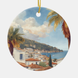 Balearic Islands Vintage French Travel Ceramic Ornament