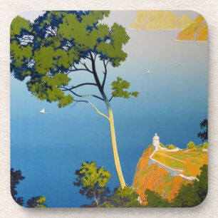 Balearic Islands Vintage French Travel Coaster