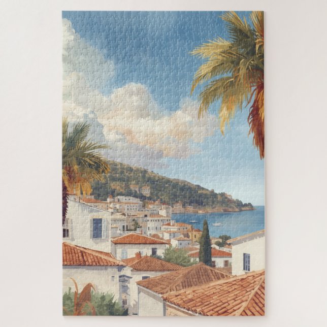 Balearic Islands Vintage French Travel Jigsaw Puzzle (Vertical)