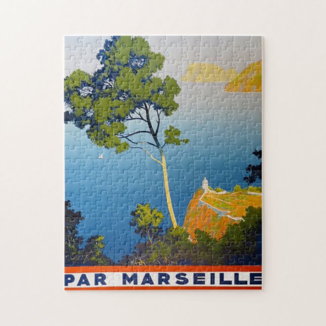 Balearic Islands Vintage French Travel Jigsaw Puzzle (Vertical)