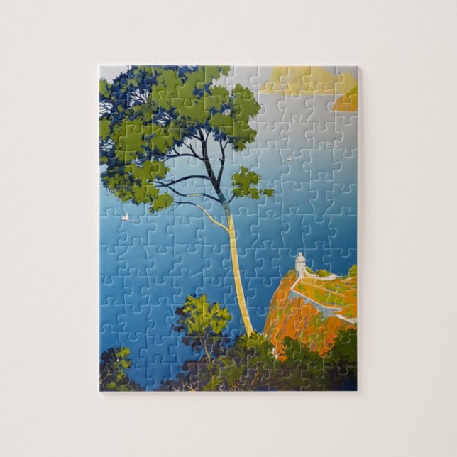 Balearic Islands Vintage French Travel Jigsaw Puzzle (Vertical)