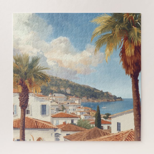 Balearic Islands Vintage French Travel Jigsaw Puzzle (Vertical)