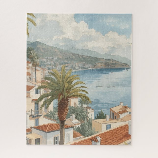 Balearic Islands Vintage French Travel Jigsaw Puzzle (Vertical)