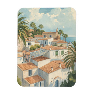 Balearic Islands Vintage French Travel Magnet