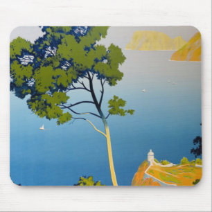 Balearic Islands Vintage French Travel Mouse Pad