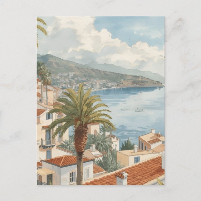 Balearic Islands Vintage French Travel Postcard (Front)