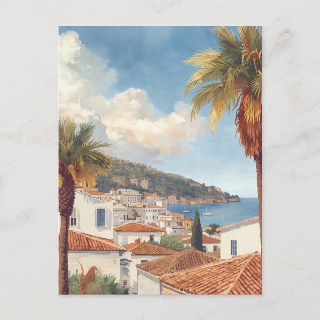 Balearic Islands Vintage French Travel Postcard (Front)