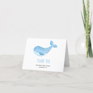 Baleine à l'aquarelle - merci pour la fête prénata