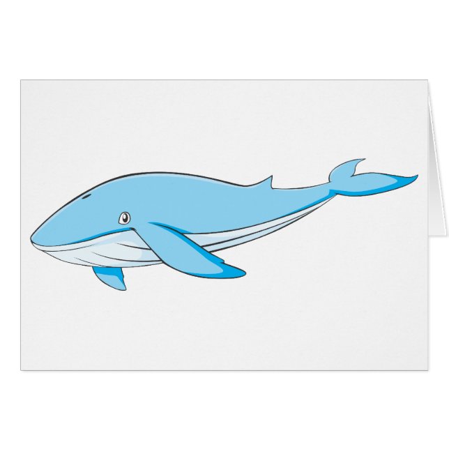 Baleine bleue heureuse (Devant horizontal)