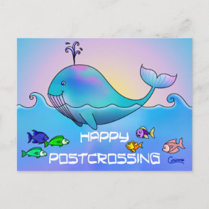 Baleine de passage à niveau - Carte postale