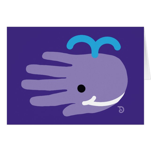 Baleine heureuse de sourire (Devant horizontal)