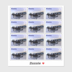 Baleines tueuses - Autocollant de l'Alaska