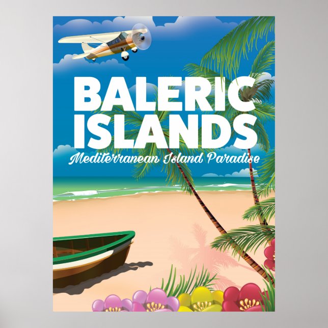 baleric islands Mediterranean paradise Poster (Front)
