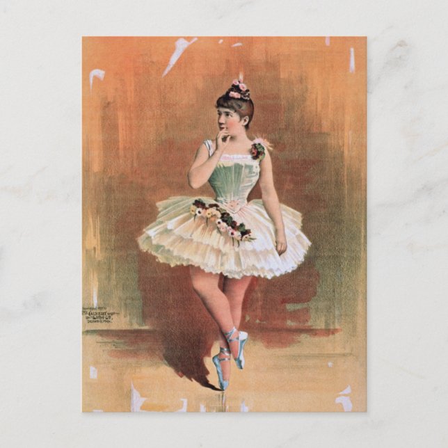 Balerina victorienne (1890) carte postale (Devant)